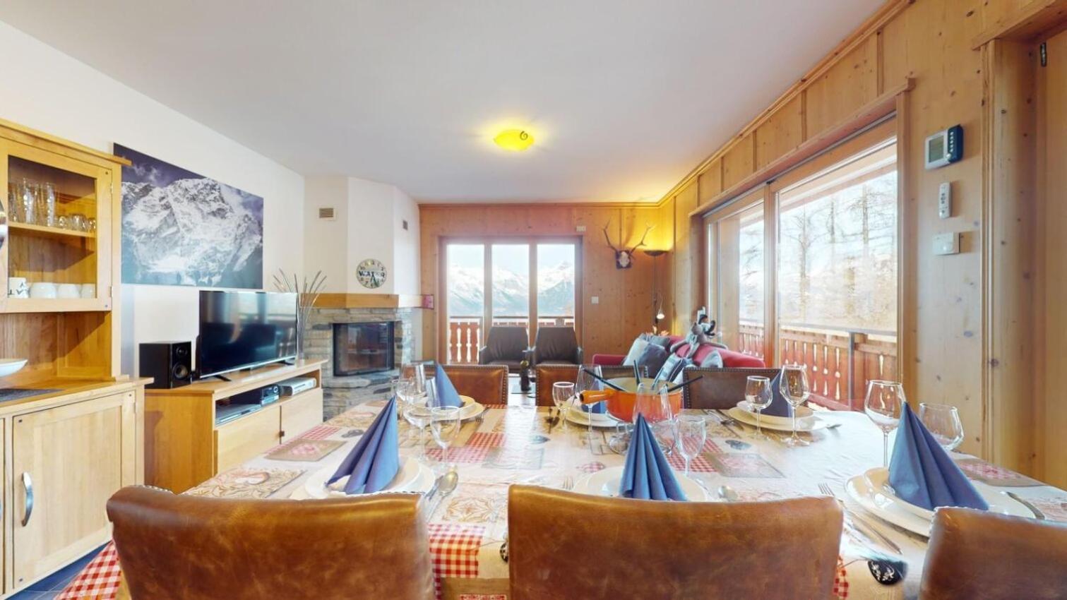 Hauts De Veysonnaz Sauna & View Apartments المظهر الخارجي الصورة